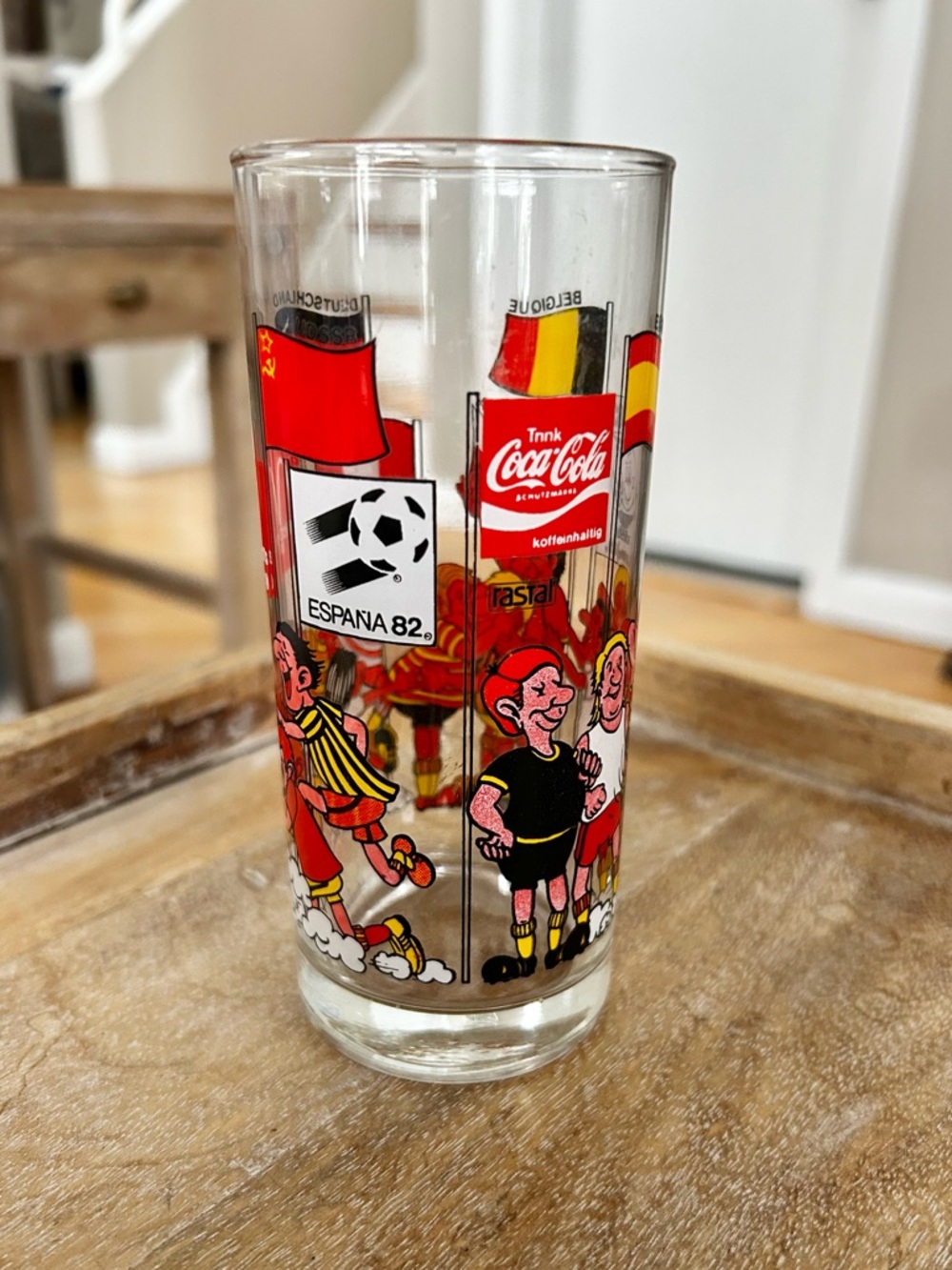 Vintage 1982 Espana World Cup Coca-Cola McDonalds Glass